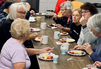 Group Eating Breakfast