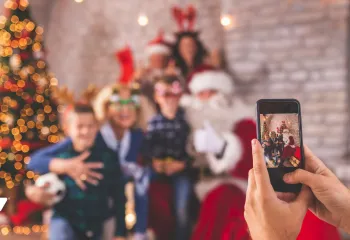 Family Picture with Santa