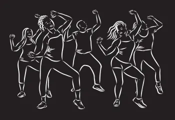 Sketch of dancers