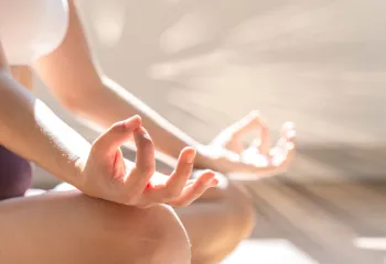 person meditating