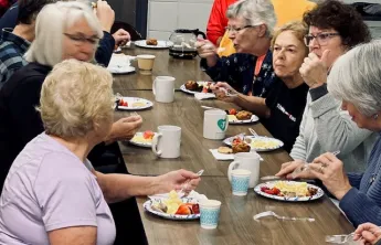 Group Eating Breakfast