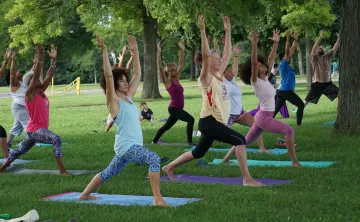 Yoga in the park