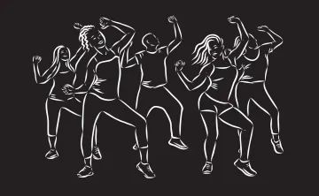 Sketch of dancers